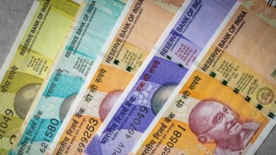 Rupee falls to 96.60 in intraday trade; settles at all-time low of 96.52 per dollar