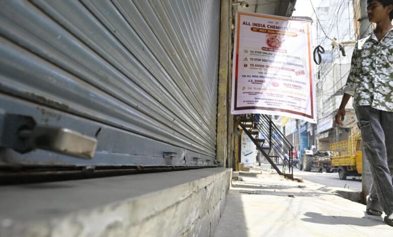 Pharmacy strike shuts thousands of medical stores in Hyderabad on May 20, leaves patients searching for medicines